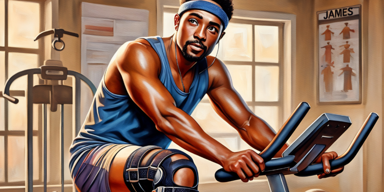 James writing his bike