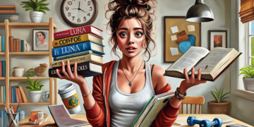 Luna juggling her life.