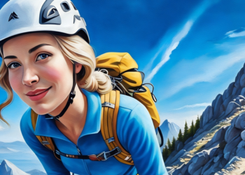 Mia walking up a mountain