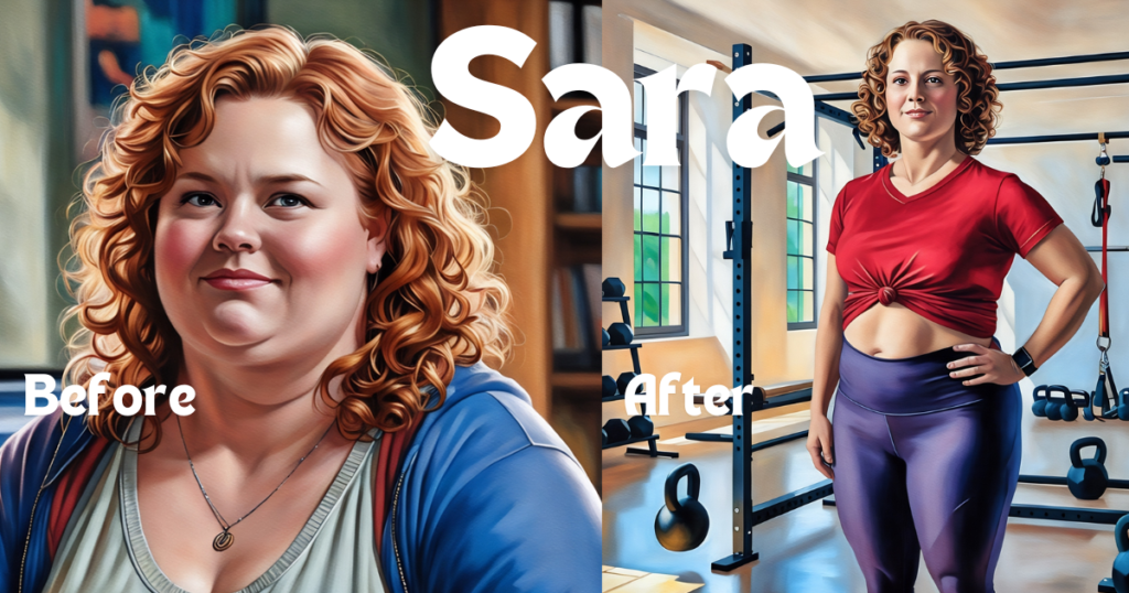 Sara. a woman in a gym